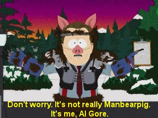 The perfect Treasure Eric Cartman South Park Animated GIF for your conversation. . Manbearpig gif
